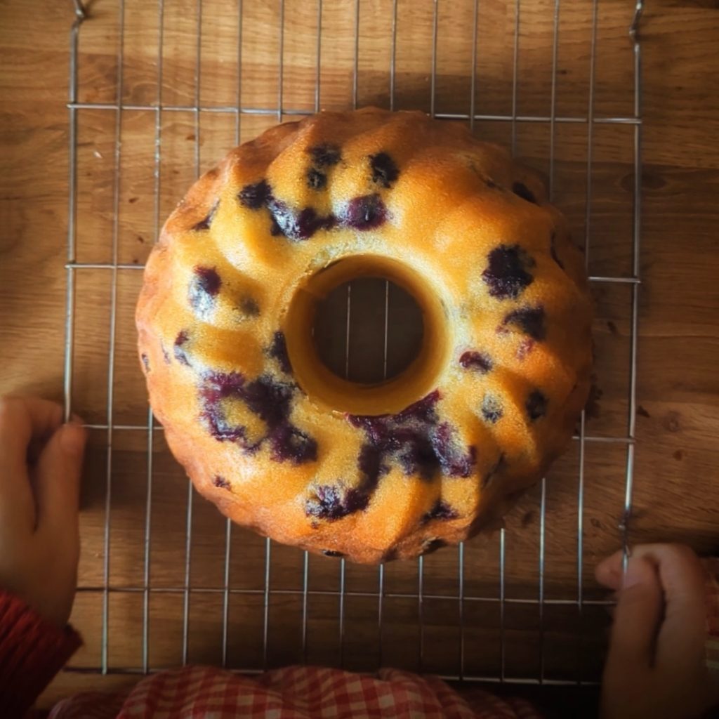 Blueberry and lemon Bundt cake