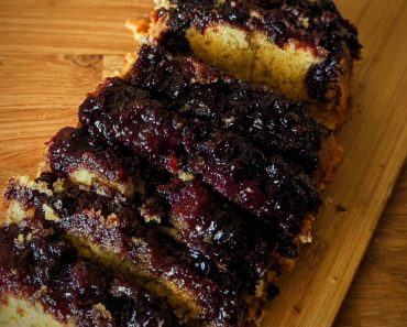 Upside Down Blackcurrant Jam Cake