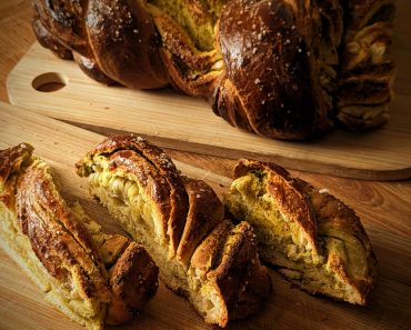 How to make a Pesto Babka Braided Loaf