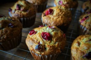 How to make Banana and Cranberry Muffins