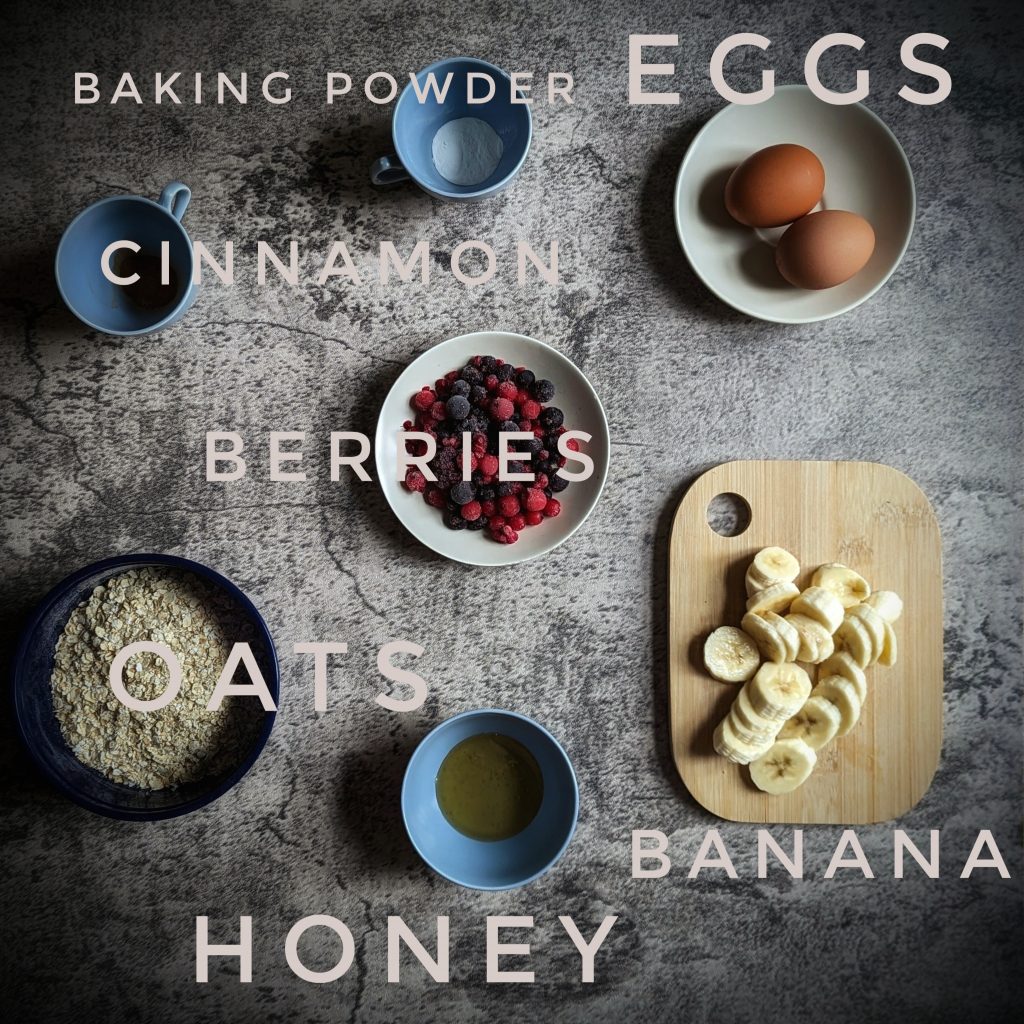 Baked Oats ingredients 