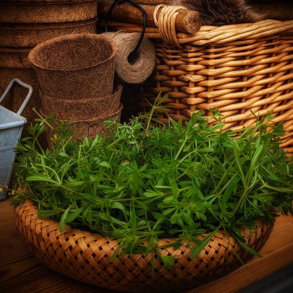 foraging cleavers
