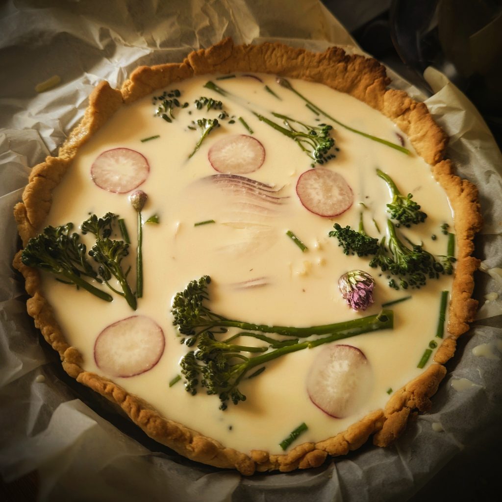 How to make a rustic cheese and Vegetable Quiche