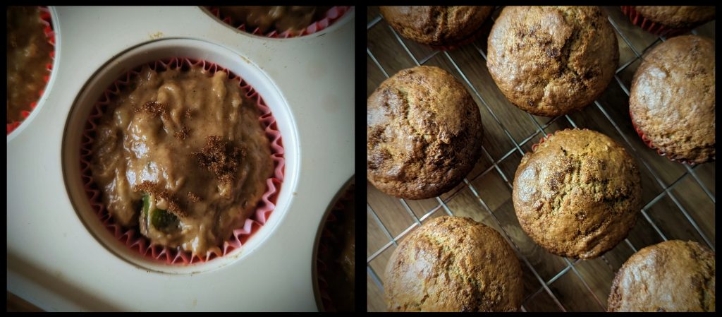 Rhubarb and banana muffin recipe