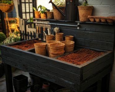 How To Make A DIY Potting Bench From Scrap Materials