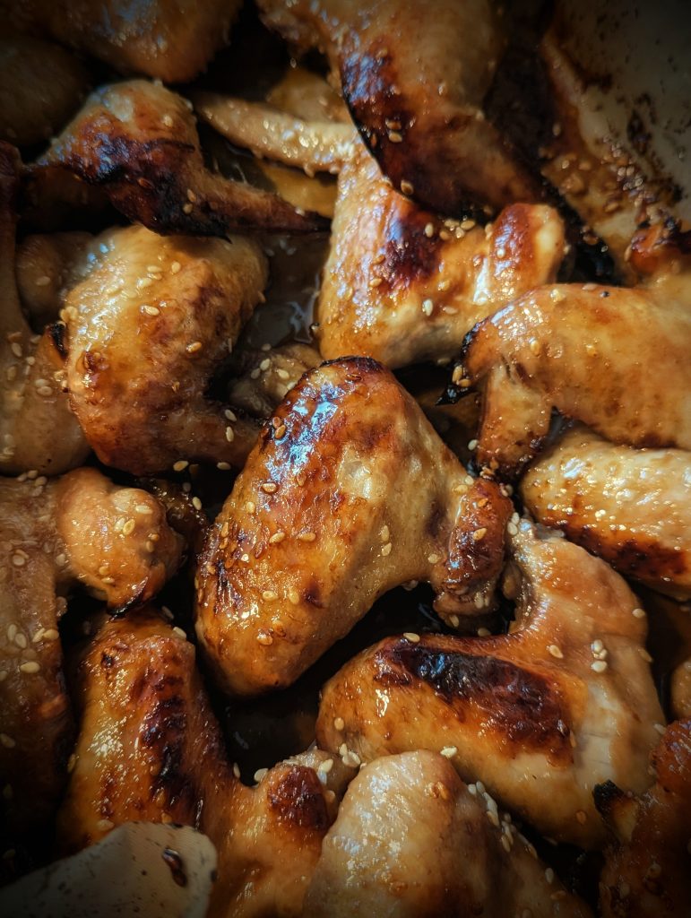sticky chicken wings recipe